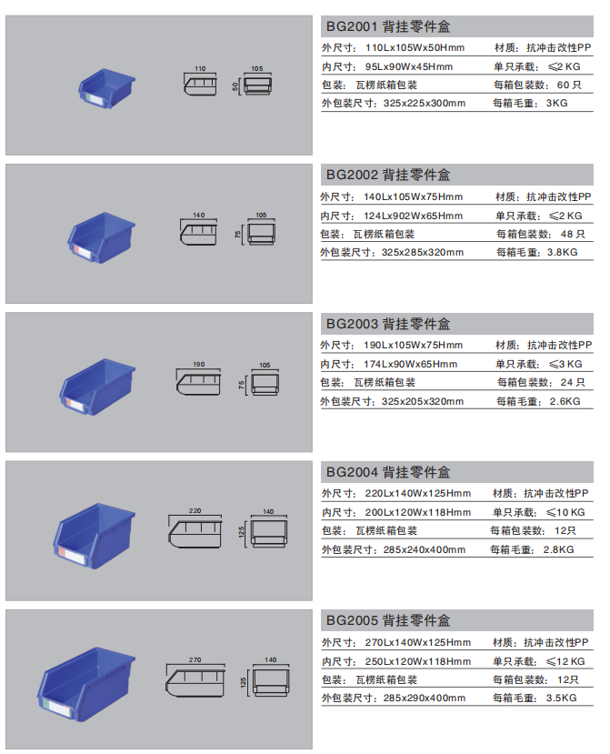 背挂零件盒